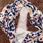 Lime Ricki  SWIMWEAR NAVY & PINK CHEETAH RUCHED DETAIL HIGH RISE SWIM BOTTOMS Photo 4