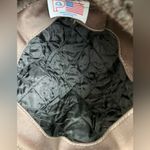 Vintage 70s 80s Brown Quilted Fur Flap Hat Made in USA Size Medium Photo 6