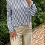 Forever 21 Classic striped long sleeve blouse  Photo 4