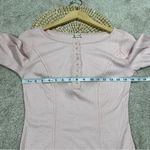 Free People Intimately Sloane Henley Bodysuit Thermal Knit Top in Pink Nectar SP Photo 12