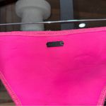Triangl bikini bottoms neon pink barbie cheeky low rise high leg scuba swimsuit Size M Photo 4