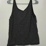 H&M Black and White Striped Women's Tank Top Photo 2