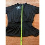 Andrew Marc NWT MARC NEW YORK   Black Blouse  M Photo 4