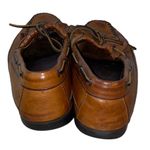 Dexter VTG Brown Leather Slip On Shoes with Fringe Loafers 90’s Size 9 Photo 3