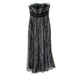 Badgley Mischka  Black Lace Ankle Length Formal Dress Photo 1