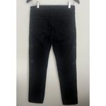 Zadig & Voltaire Brockenbow Zadig Voltaire Ritz Jeans Embellished Floral Black Distressed Size 26 Photo 4