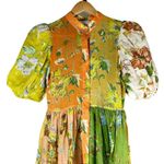 ALEMAIS Hotel Lamu Spliced Floral Shirt Midi Dress Size US 6 AU 10 Photo 11