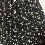 Free People Saturday Scooped Jumper Black White Dainty Floral Size Large Photo 4