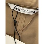 ZARA Khaki Safari Belted Short ShirtDress size Medium Photo 6