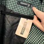 Missguided NWT green‎ houndstooth misguided blazer Photo 2