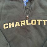 UNC Charlotte Quarter Zip Sweatshirt Green Size M Photo 2