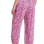 Anthropologie Pants Womens XS Pink Foral Tassel Belt Smocked Jogger Boho #MN14-3 Photo 1