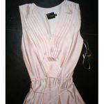 New Womens NWT $269 Taylor Dress 8 Pale Pink Beige Tiered Chest Blush Soft Silky Photo 6