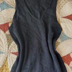 Elegant Italian black knit midi dress. Photo 2