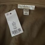 Topshop  Basic Oversized Long Sleeve Polo Top - Olive Green Size Medium 8/10 NWT Photo 6