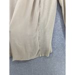 Kenar  Women's Cardigan Open Front Solid Beige Size Small Silk Wool Blend Photo 2