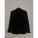 Christian Dior Vintage 1980's Black Wool Single Button Down Blazer Jacket Size 4 Photo 4