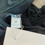 Miss Circle Sheer Mesh Wet Look Faux Leather Underwire Bodysuit Onepiece NWTs Black Size M Photo 7