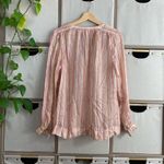 A la plage stripe satin shirt Pink Size XS Photo 3