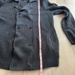 H&M  Dark Gray Heavy Cable Knit Cardigan Sweater Sz L Photo 7
