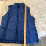 Merona  Size Small S Puffer Blue Vest Zipper Winter Warm Layering Outdoors Sporty Photo 5