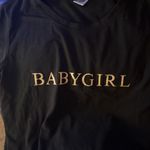 SheIn Black Baby Girl  T Shirt Photo 1