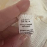 E & M NWT  Cream V Neck Tunic Button Down Back Size Large. Style # EM6443 Photo 3