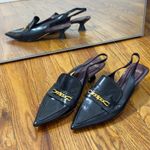 Franco Sarto  Black Kitten Heels Loafers Photo 0