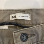 Lee  At The Waist Women’s Straight Leg Casual Dress Olive Green Khaki Jeans Sz 10 Photo 1