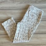 Alfani  White with Silver Metallic Threads Ankle Pants Size 10 EUC Photo 1