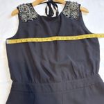 ZARA Short Romper with Embellished Shoulders and Open Back, Size L Photo 9
