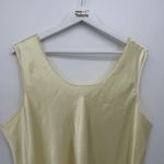 Serenada Pale Yellow Satin Tank Top Sleepwear Size 2X 22/24 Plus Photo 1