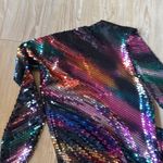 THE ATTICO Sequined chiffon halterneck mini dress Black Size undefined Photo 1