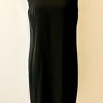 Vince Leather Trim Strapping Dress in Black Size 10 Photo 0