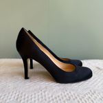 Kate Spade Black Satin Round Toe Pumps, Size 5.5 Photo 1