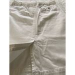 Eddie Bauer  Denim Skirt Off White Button Fly Knee Length Skirt Size 6 Photo 9