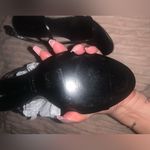 CELINE  Women's T-Bar Triomphe Calfskin black heel classic designer luxury $1300 Photo 5