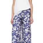 Calypso St. Barth  Silk Pants Drawstring Tassel Boho Floral Size XS Photo 0