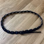 Salvatore Ferragamo NWOT FERRAGAMO chain link silver hardware navy ribbon buckle belt Photo 6