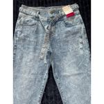 SO  High Rise Mom‎ Jeans Acid Wash Belted Distressed Hem Denim Pants Size 30 Photo 1