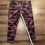 Lululemon Camouflage Wunder Under Print Leggings Smoky Red Night Sea Size 16 Photo 5