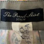 J.Crew The Pencil Skirt Green Paisley Brocade Size 0 Photo 6