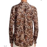 L'Agence NWT  Tyler Silk Printed Long Sleeve Blouse sizelarge button down blouse Photo 1