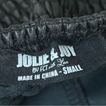 Jolie & Joy Vegan Leather Crop Corset Top S | Black Biker Moto Goth Edgy Tank Photo 7