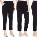 J.Crew velvet black high rise pull on pants size 2 Photo 1