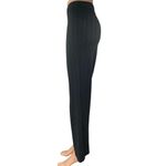 Reformation Women's Black Metallic Ribbed Knit Wide Leg Trousers Pants Size S Photo 1