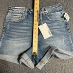 Vervet Sienna Super High Rise Denim Shorts Blue Photo 14