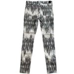 Vince Dylan Beat Down Gray White Brushstroke Wash Mid Rise Skinny Jeans Size 26 Photo 9