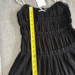 ZARA New  Black Baby Doll Romance Mini Dress Size M Photo 4