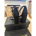 Maje NEW  Faria Strappy Pumps in Black Suede size 38 / 7.5 Photo 6